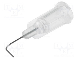 Needle: steel; 0.5"; Size: 27; bent at 90°; 0.2mm