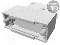 Enclosure: for D-Sub connectors; D-Sub 15pin,D-Sub HD 26pin