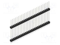 Connector: pin strips; pin header; male; PIN: 26; 2.54mm; THT; 1x26