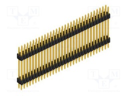Connector: pin strips; pin header; male; PIN: 62; 1.27mm; THT; 2x31