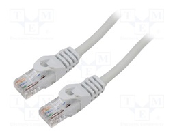 Patch cord; U/UTP; 6; stranded; Cu; LSZH; grey; 0.5m; 26AWG; Cores: 8