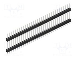 Connector: pin strips; pin header; male; PIN: 32; 2.54mm; THT; 1x32