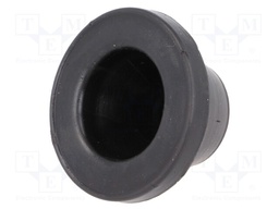 Grommet; Ømount.hole: 38mm; rubber; black; Panel thick: max.2mm