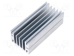 Heatsink: extruded; grilled; universal; aluminium; L: 100mm; W: 46mm