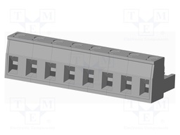Connector: pluggable terminal block; plug; female; straight; grey
