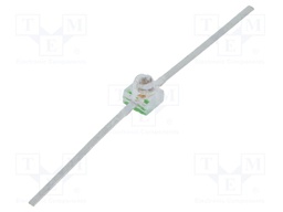 LED; 1.65mm; green; axial; 10÷40mcd; 28°; Front: convex; 2.1÷2.7V