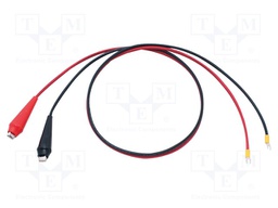Test lead; 40A; aligator clip x2,spade lug x2; 1.2m