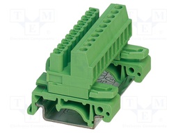 DIN rail connector, nominal cross section: 2.5 mm?, color: g