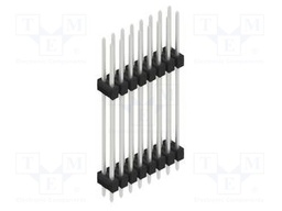 Connector: pin strips; pin header; male; PIN: 16; 2.54mm; THT; 2x8