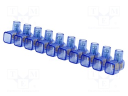 Terminal block; screw terminal; ways: 10; for cable; 1.5mm2; 450V