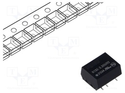 Converter: DC/DC; 1W; Uin: 2.97÷3.63V; Uout: 5VDC; Iout: 200mA; SMD