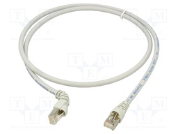 Patch cord; S/FTP; Cat: 6a; RJ45 plug,RJ45 down angled plug; Cu