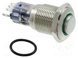Switch: vandal resistant; Pos: 2; DPDT; 2A/48VDC; IP40; ON-(ON)