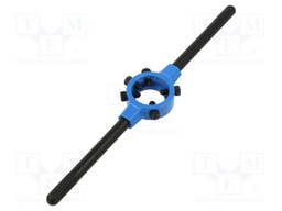 Diestock; Grip capac: M7-M9; L: 210mm; Thk: 9mm; zinc alloy; Silver