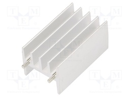 Heatsink: extruded; TO220; metallic; L: 16mm; W: 18.3mm; H: 32mm; raw