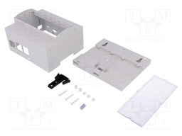 Enclosure: for computer; Raspberry Pi 3 B; ABS; grey; X: 106.3mm