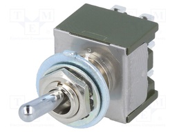 Switch: toggle; Pos: 2; DPDT; ON-ON; 1A/125VAC; Leads: for soldering