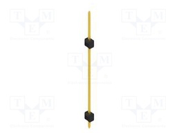 Connector: pin strips; pin header; male; PIN: 1; 2.54mm; THT; 1x1