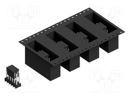 Connector: pin strips; pin header; male; PIN: 12; 2.54mm; SMT; 2x6
