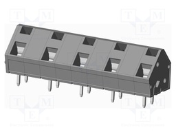 Connector: PCB terminal block; terminal; angled 45°; on PCBs