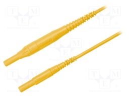 Test lead; PVC; 1.5m; yellow; 8A; Cond.cross sec: 1mm2