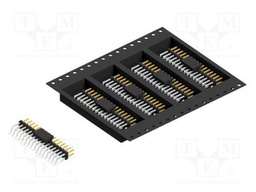 Connector: pin strips; pin header; male; PIN: 32; 2mm; SMT; 2x16