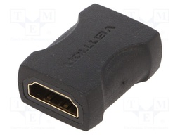 Adapter; HDMI 1.4; HDMI socket,both sides; black