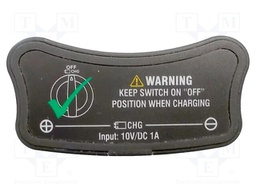 Adapter; Application: for charging the multimeter; 1A; CMM-60