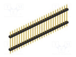 Connector: pin strips; pin header; male; PIN: 26; 2mm; THT; 1x26
