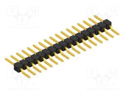 Connector: pin strips; pin header; male; PIN: 17; 2.54mm; SMT; 1x17
