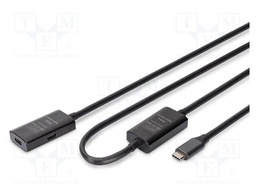 Repeater USB; USB 3.2 Gen 1,with amplifier; 10m; black