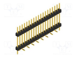 Connector: pin strips; pin header; male; PIN: 19; 2.54mm; SMT; 1x19