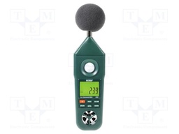 Sound level meter; double LCD; Range: 1÷20klx,35÷130dB; 10÷95%RH