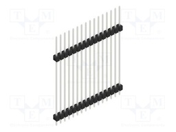 Connector: pin strips; pin header; male; PIN: 16; 2.54mm; THT; 1x16