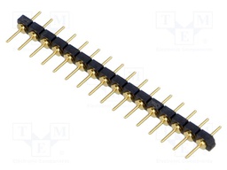 Stacking Board Connector, Low Profile, BBL Series, 16 Contacts, Header, 2.54 mm, Through Hole