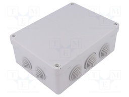 Enclosure: junction box; X: 149mm; Y: 199mm; Z: 77mm; wall mount