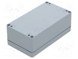 Enclosure: multipurpose; X: 125mm; Y: 222mm; Z: 81mm; EURONORD; grey
