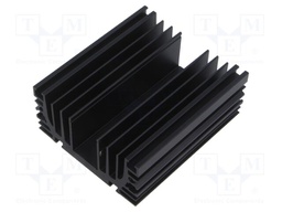 Heatsink: extruded; grilled; black; L: 100mm; W: 87mm; H: 41mm