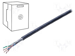 Wire; SF/UTP; industrial Ethernet; 5e; stranded; Cu; 2x2x26AWG