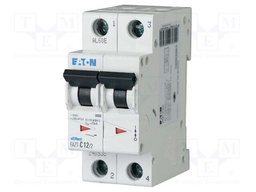 Circuit breaker; 230/400VAC; Inom: 6A; Poles: 2; Charact: D; 25kA