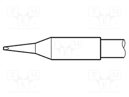 Tip; chisel; 0.6x0.3mm; longlife