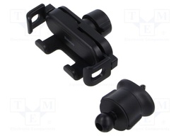 Car holder; black; air vent; snapped-in