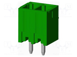 Connector: pluggable terminal block; socket; male; straight; THT
