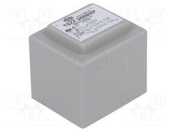 Transformer: encapsulated; 3VA; 230VAC; 12V; 12V; 0.12A; 0.12A; IP00