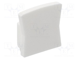 Cap for LED profiles; white; 10pcs.