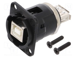 Adapter; USB A socket-back,USB B socket-front; EH; USB 2.0
