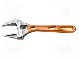 Wrench; adjustable; 155mm; Max jaw capacity: 28mm; anti-slip grip