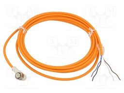 Connection lead; M12; PIN: 4; angled; 5m; female