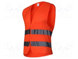 Reflection waistcoat; Size: XXXL; orange; warning,mesh; 120g/m2
