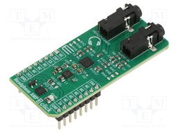 Click board; audio,amplifier; GPIO; INA1620; prototype board